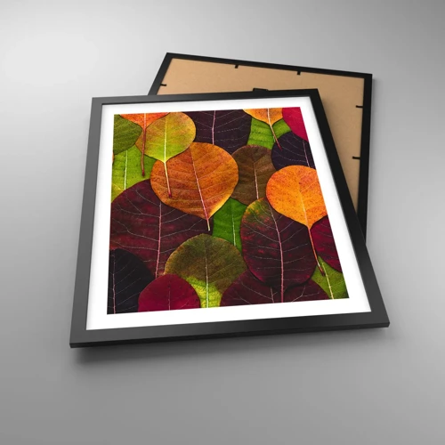 Poster in black frame - Autumn Mosaics - 40x50 cm