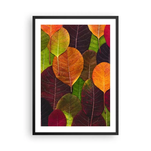 Poster in black frame - Autumn Mosaics - 50x70 cm