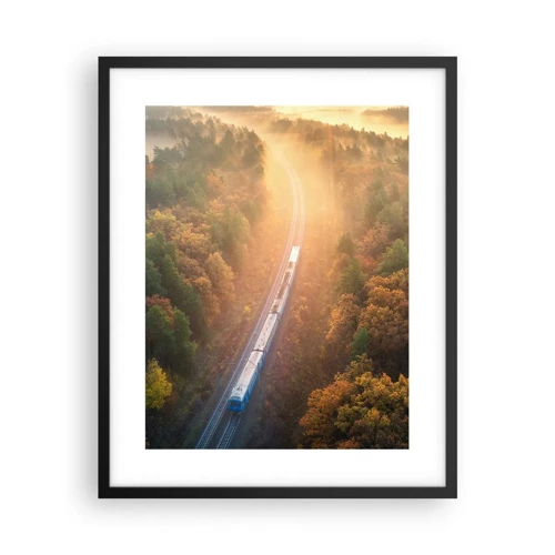 Poster in black frame - Autumn Trip - 40x50 cm