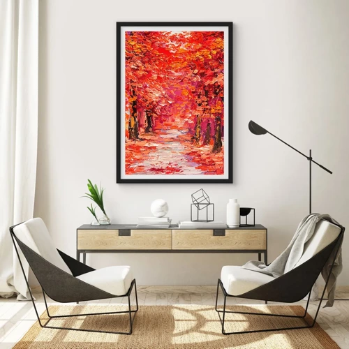 Poster in black frame - Autumnal Impression - 50x70 cm