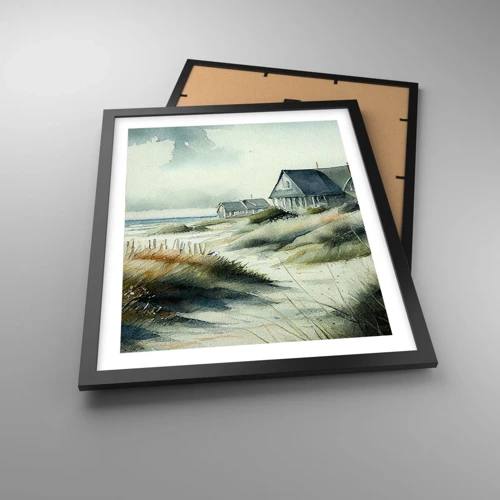 Poster in black frame - Away from the Hustle and Bustle - 40x50 cm