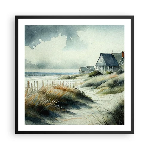 Poster in black frame - Away from the Hustle and Bustle - 60x60 cm