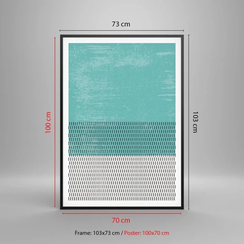 Poster in black frame - Balanced Composition - 70x100 cm