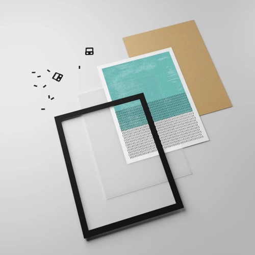 Poster in black frame - Balanced Composition - 70x100 cm