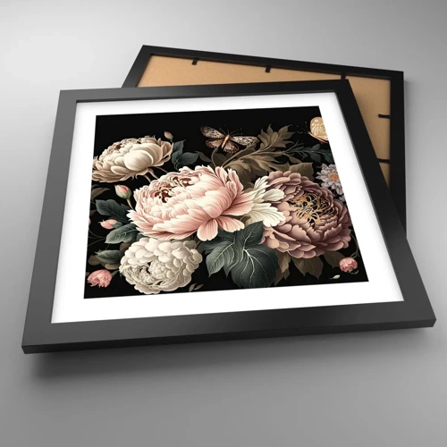 Poster in black frame - Baroque Style - 30x30 cm