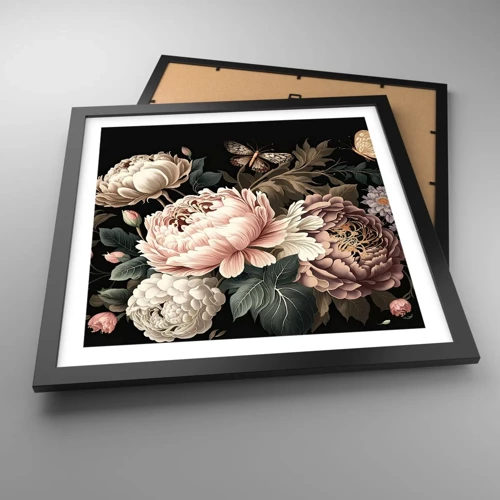 Poster in black frame - Baroque Style - 40x40 cm