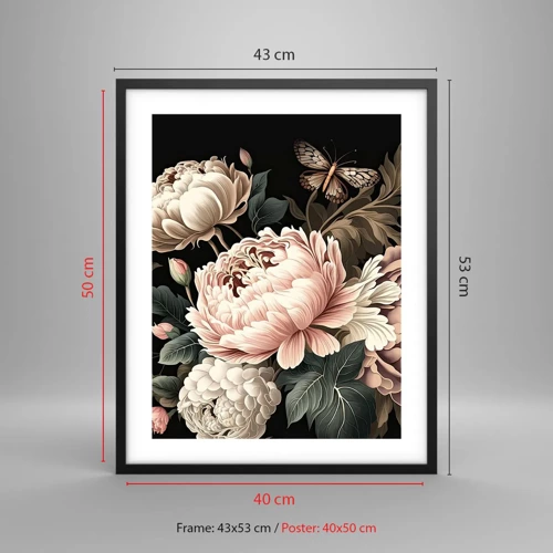 Poster in black frame - Baroque Style - 40x50 cm