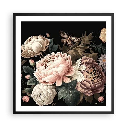 Poster in black frame - Baroque Style - 60x60 cm