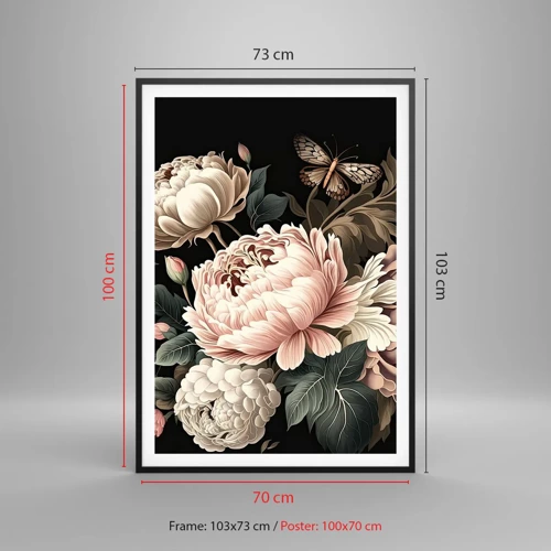 Poster in black frame - Baroque Style - 70x100 cm