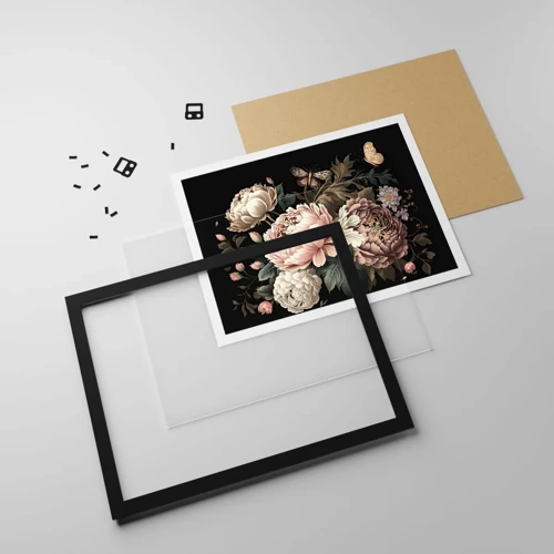 Poster in black frame - Baroque Style - 70x50 cm