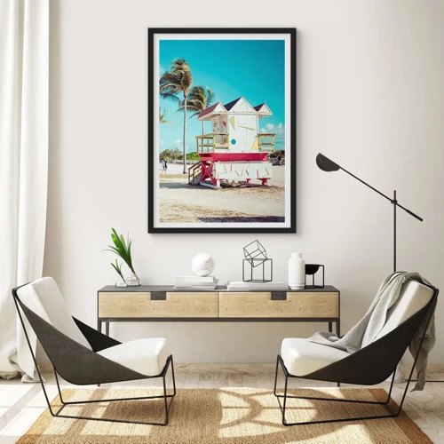 Poster in black frame - Beautiful Day before You - 50x70 cm