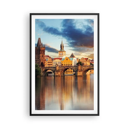 Poster in black frame - Beautiful Prague - 61x91 cm