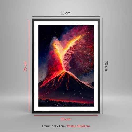 Poster in black frame - Beauty and Threat - 50x70 cm