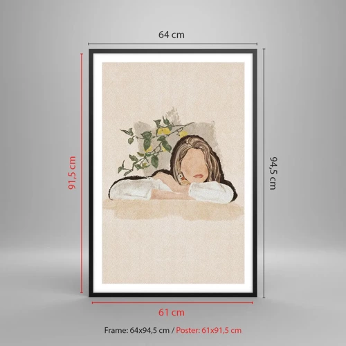 Poster in black frame - Beauty of the South - 61x91 cm