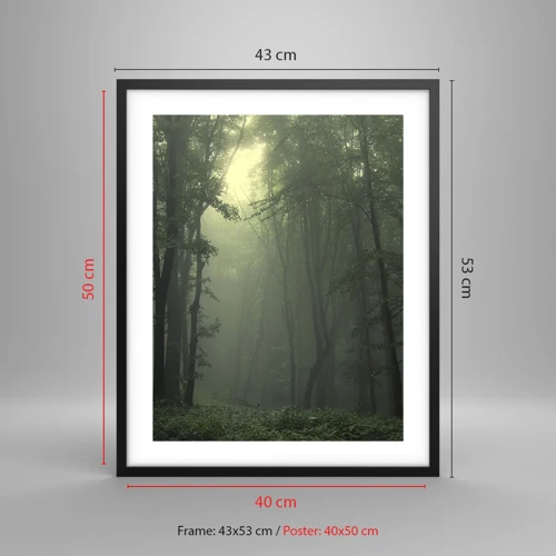 Poster in black frame - Before It Wakes Up - 40x50 cm