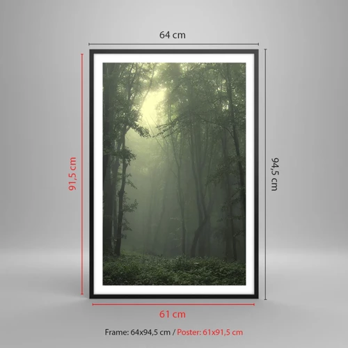 Poster in black frame - Before It Wakes Up - 61x91 cm