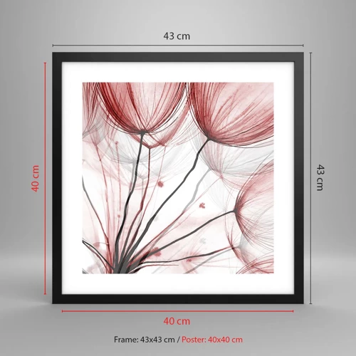 Poster in black frame - Before Takeoff - 40x40 cm