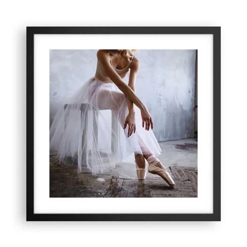 Poster in black frame - Before the Ramp Lights Are On - 40x40 cm