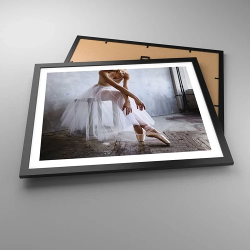 Poster in black frame - Before the Ramp Lights Are On - 50x40 cm