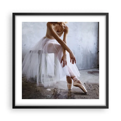 Poster in black frame - Before the Ramp Lights Are On - 50x50 cm