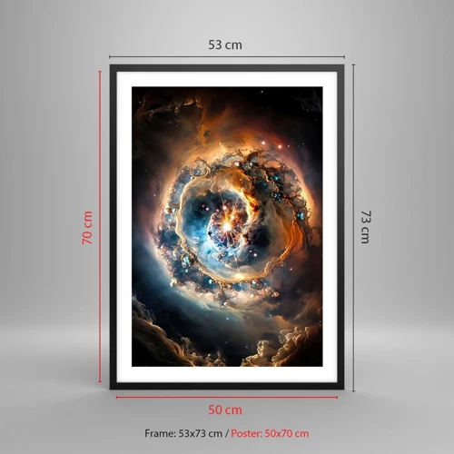 Poster in black frame - Beginning - 50x70 cm