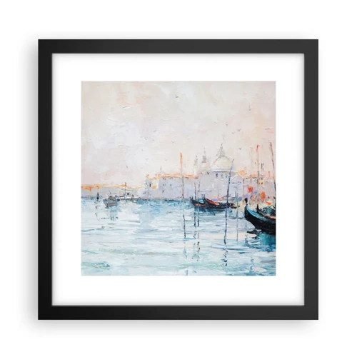 Poster in black frame - Behind Water behind Fog - 30x30 cm