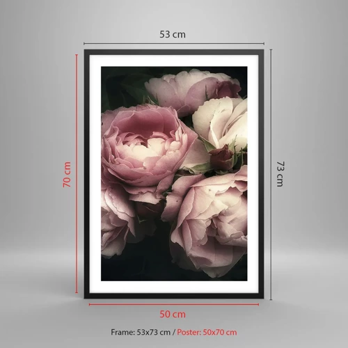 Poster in black frame - Belle Epoque Charm - 50x70 cm