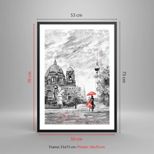 Poster in black frame - Berlin Encounter - 50x70 cm