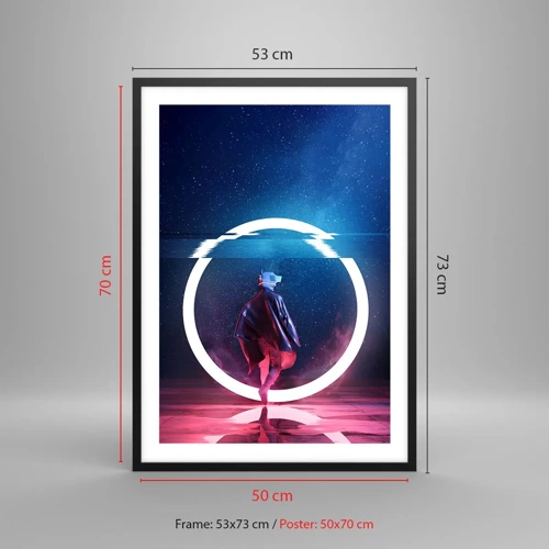 Poster in black frame - Between Worlds - 50x70 cm