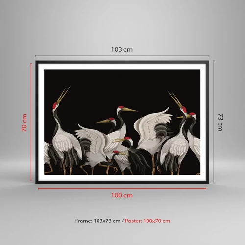 Poster in black frame - Bird Affairs - 100x70 cm