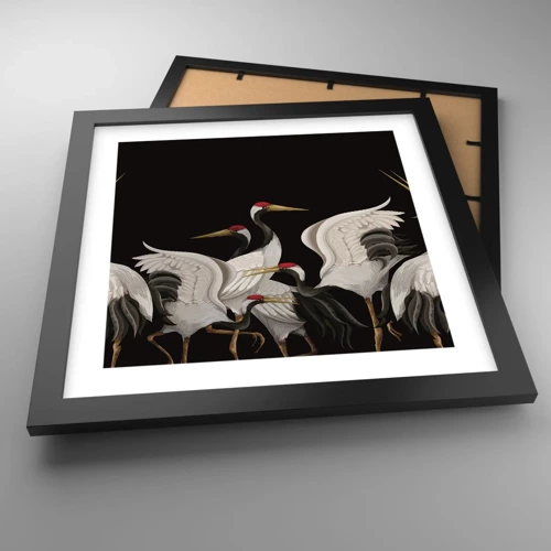 Poster in black frame - Bird Affairs - 30x30 cm