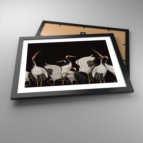 Poster in black frame - Bird Affairs - 40x30 cm