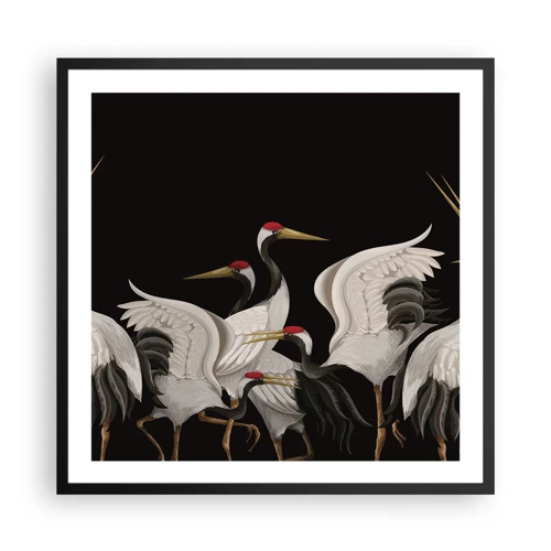 Poster in black frame - Bird Affairs - 60x60 cm