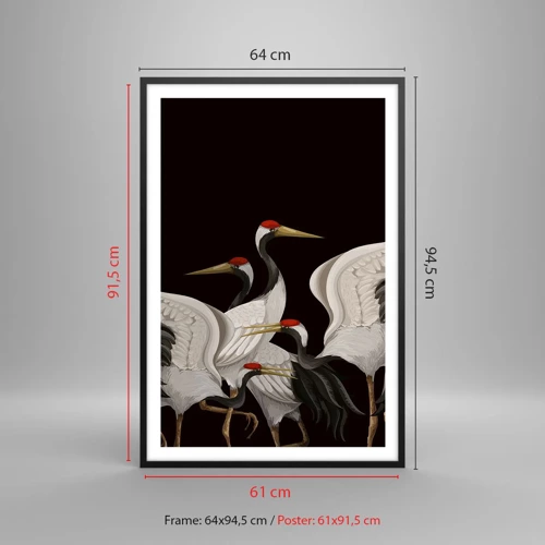 Poster in black frame - Bird Affairs - 61x91 cm