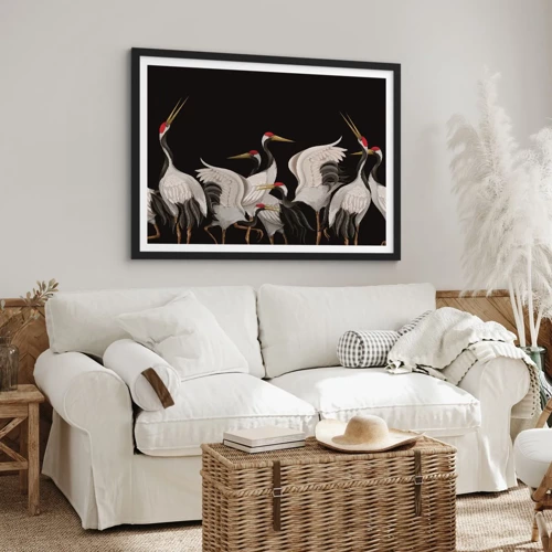 Poster in black frame - Bird Affairs - 91x61 cm