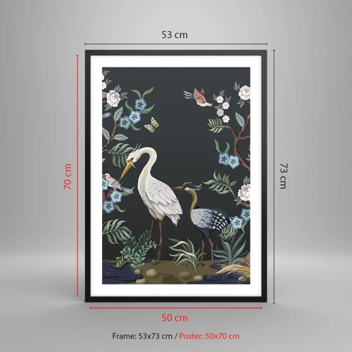 Poster in black frame - Bird Truth - 50x70 cm