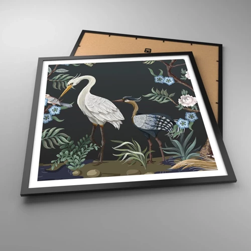 Poster in black frame - Bird Truth - 60x60 cm