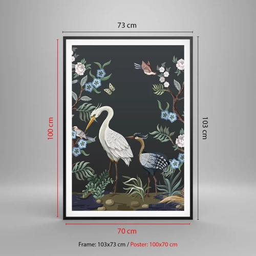 Poster in black frame - Bird Truth - 70x100 cm