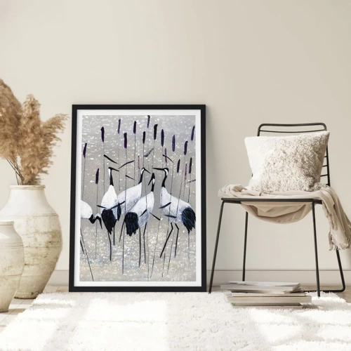 Poster in black frame - Birds of Feather - 50x70 cm