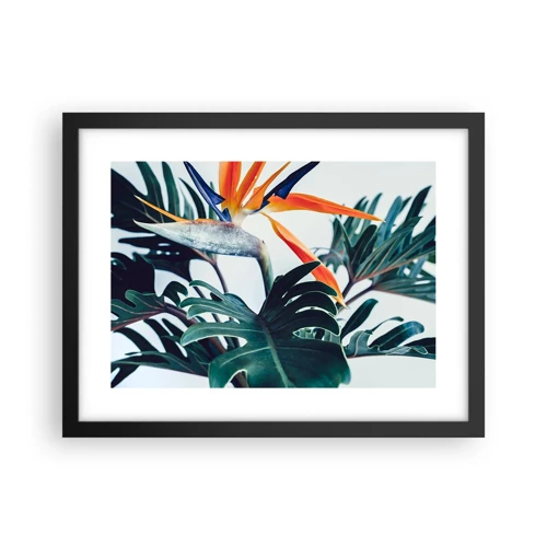 Poster in black frame - Birdy Bush - 40x30 cm