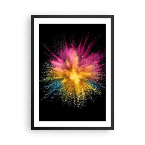 Poster in black frame - Birth of Colours - 50x70 cm