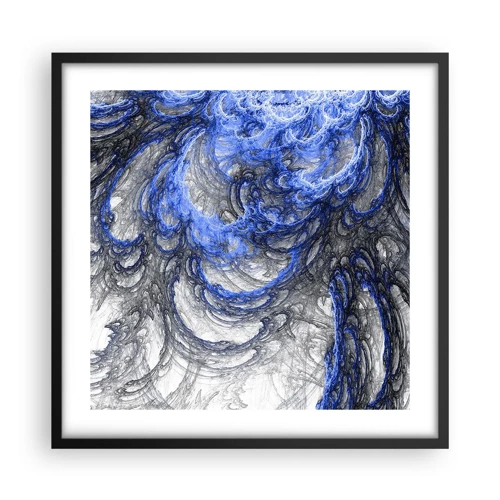 Poster in black frame - Birth of a Wave - 50x50 cm