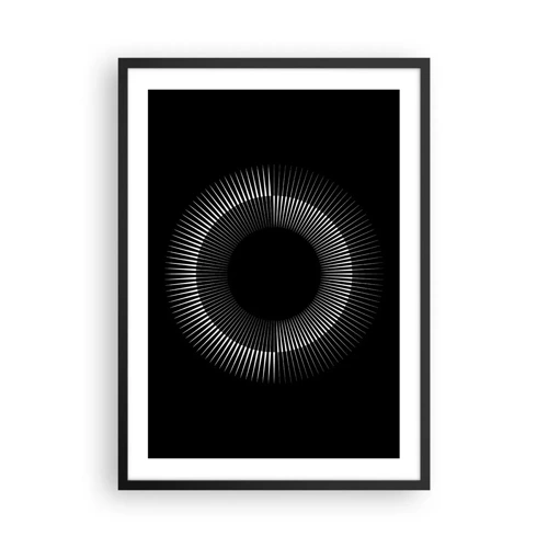 Poster in black frame - Black Sun - 50x70 cm