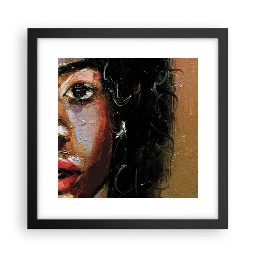 Poster in black frame - Black and Shine - 30x30 cm