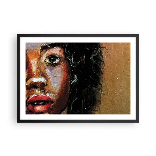 Poster in black frame - Black and Shine - 70x50 cm