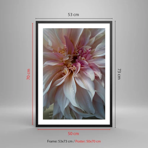 Poster in black frame - Blooming Freshness - 50x70 cm