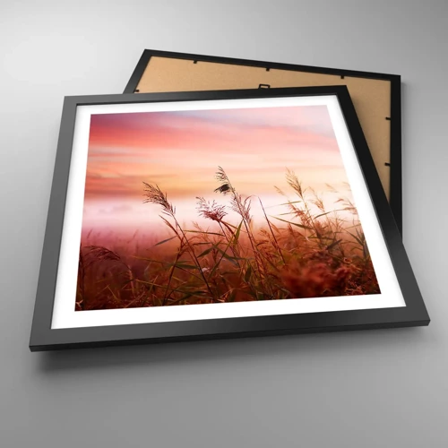 Poster in black frame - Blowing in the Wind - 40x40 cm