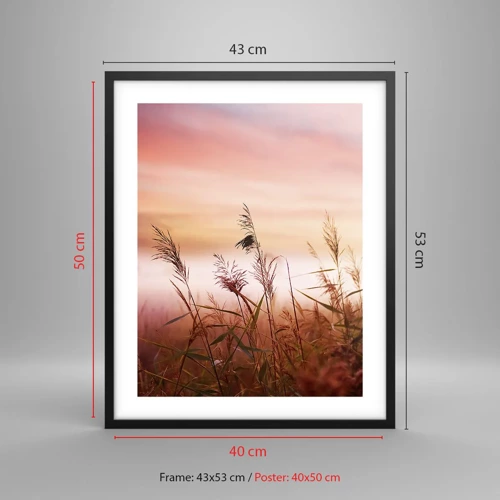 Poster in black frame - Blowing in the Wind - 40x50 cm