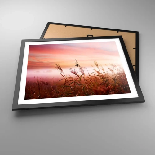 Poster in black frame - Blowing in the Wind - 50x40 cm