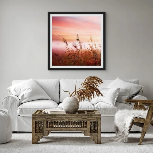 Poster in black frame - Blowing in the Wind - 50x50 cm